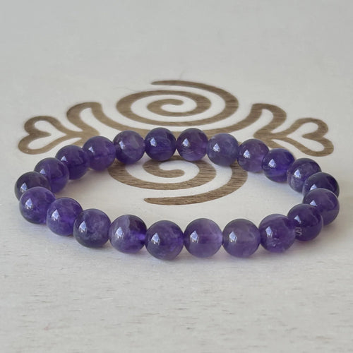 Bracelet Améthyste 10 mm – Gemavie