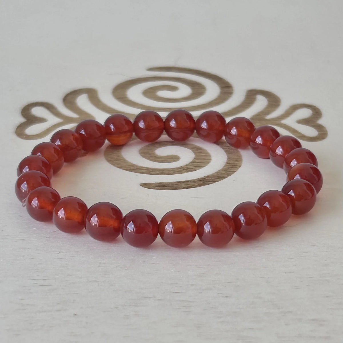 Bracelet Cornaline 8 mm – Gemavie