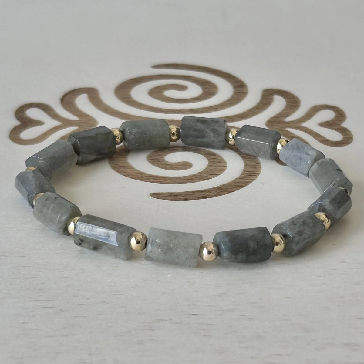 Bracelet Labradorite colonne 8 mm – Gemavie
