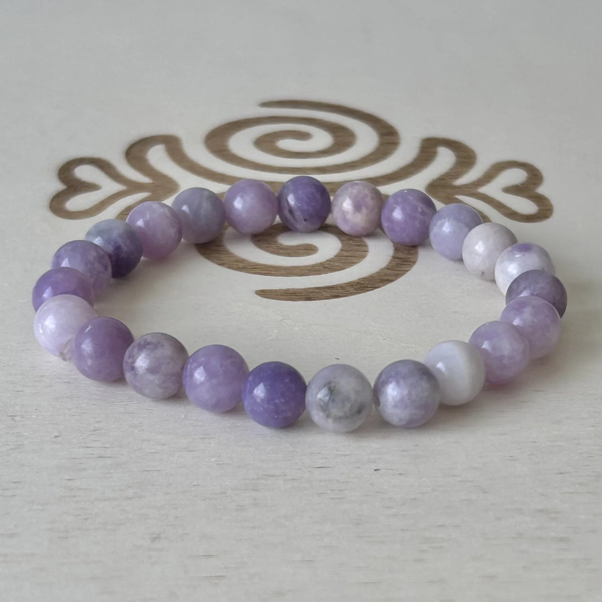 Bracelet Lépidolite 8 mm – Gemavie