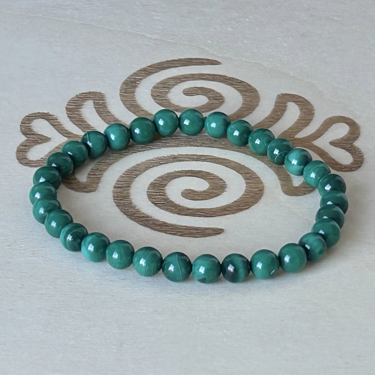 Bracelet Malachite 6 mm – Gemavie