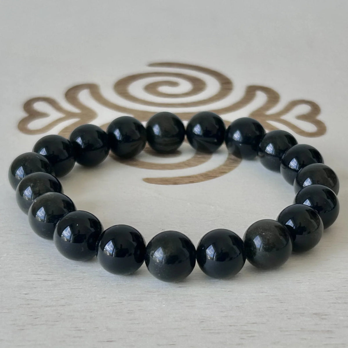 Bracelet Obsidienne 10 mm – Gemavie