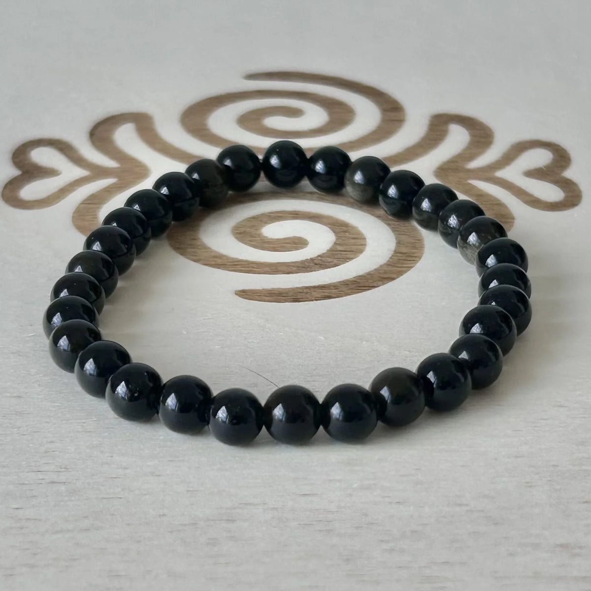 Bracelet Obsidienne 6 mm – Gemavie