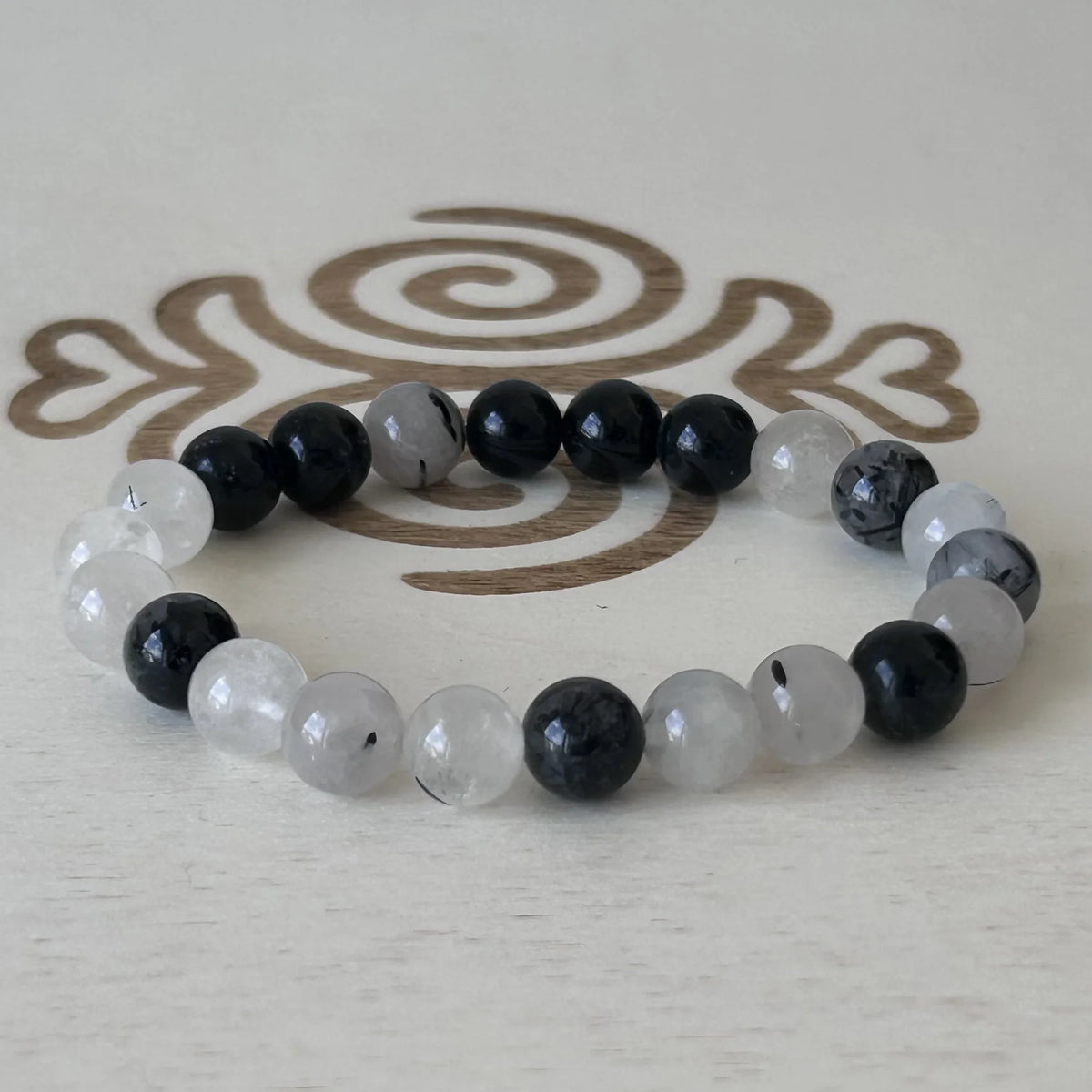 Bracelet Quartz tourmaline 8 mm – Gemavie